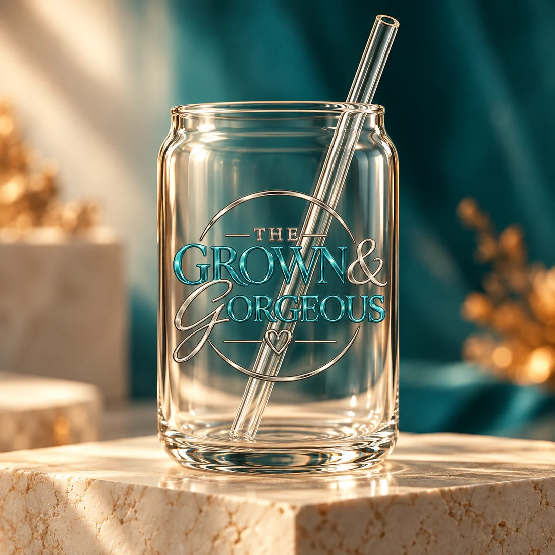 Logo Glass Can Cup