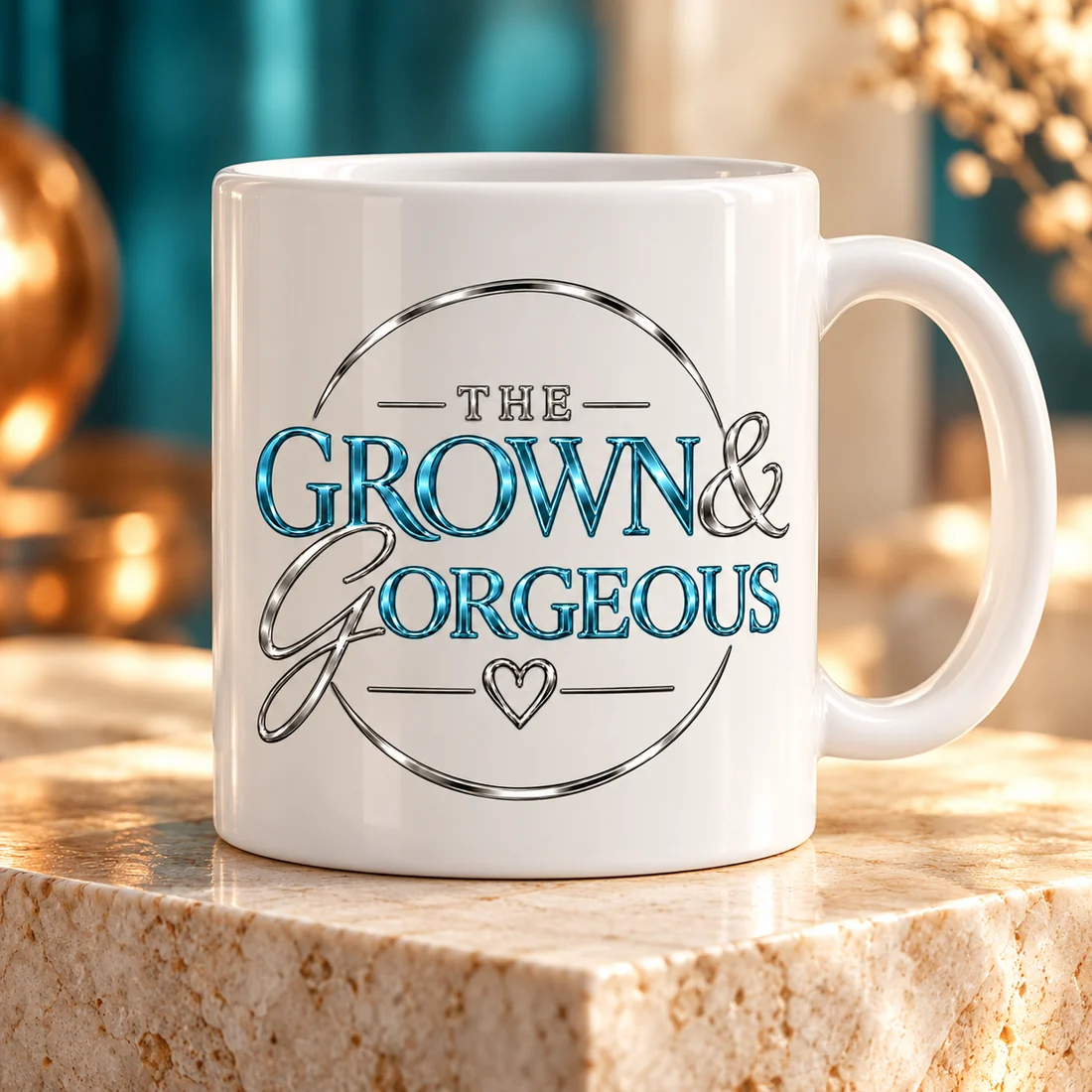 White Logo Mug